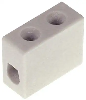 Porslinsklämma H 18mm L 22mm B 105mm 1-polig 6mm²