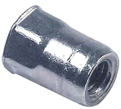 Nitmutter Gänga M6 Rostfritt stål L 15mm DN 10mm