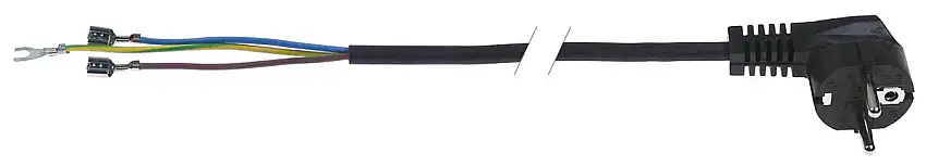 enhetskabel 1 mm² 3 -poler l 1400 mm länder a/b/d/f/i
