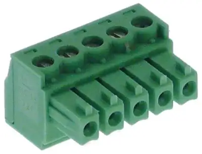 Kretskortskopplingsplint 5-polig Gallermått 38mm