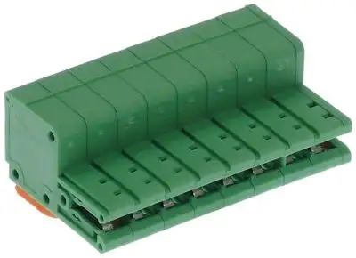 CORD PLATE CLAMP 8-POLE MODULE DIMENSIONS 5mm