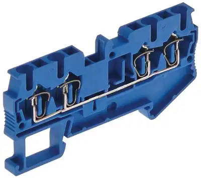 Radklämma Phoenix kontakttyp ST2.5-quattro 0,08-4 mm² blå b 5,2 mm l 89,5 mm max 28a max 800V