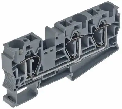 Rækkeklemme Phoenix Kontakttyp ST 16-Twin 0,2-25mm² grå B 12,2mm L 108mm Maks. 76A