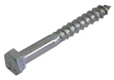 Träskruv DIN 97 L 40mm Rostfritt stål ø 5mm SW 8