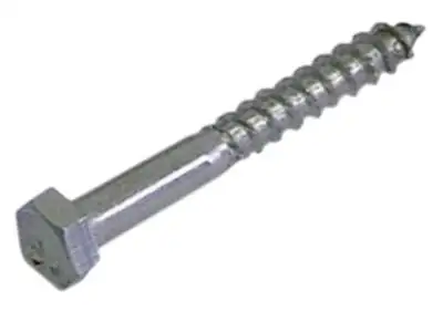 Träskruv DIN 97 L 70mm Rostfritt stål ø 6mm SW 10