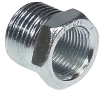 Genomföring Gänga 3/8"-1/2" Förzinkat stål