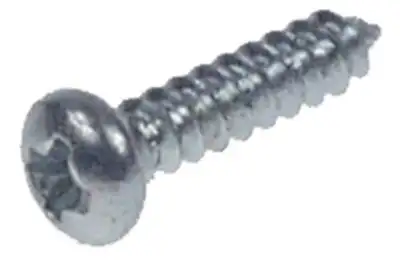 Skruv med platt huvud L 11mm Förzinkat stål ø 4mm