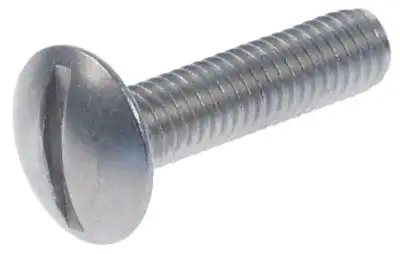 Skruv med kullrigt huvud Gänga M6 L 25mm Inox