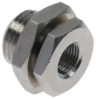 Packboxgenomföring L 18mm SW 19 IG 1/8" YG 3/8"