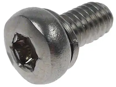 Skruv med platt huvud Gänga M4 Torx Gänga L 8mm