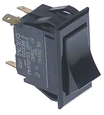 Vippströmbrytare svart 1NC/1NO 250V