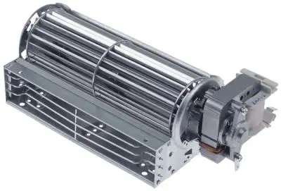 Tvärflödesfläkt 20W 230V Motor höger Rulle ø 60mm