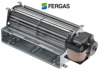 Tvärflödesfläkt 24W Motor höger Rulle ø 60mm