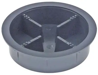 Droppskål Plast ø 79mm svart H 20mm