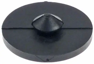Apparatfot Gummi ø 30mm H 4mm Monterings-ø 10mm