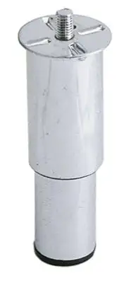 Apparatfot Gänga M10 Rör ø 42mm Förkromat stål
