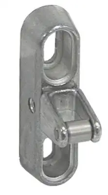 Anslag H 69mm B 20mm med rulle BA 43mm D 37mm