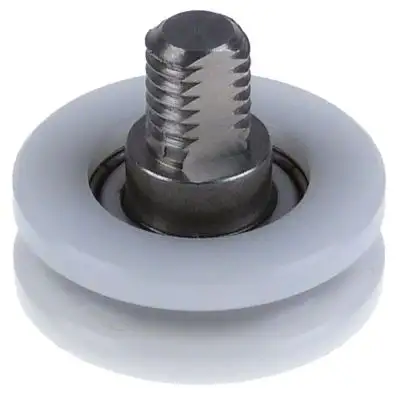 Rulle Rulleø 28mm 10mm Gänga M8 Plast A 28mm