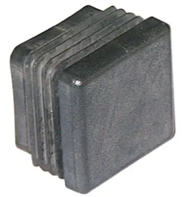 Ändlock svart L 35mm B 35mm för fyrkantsrör