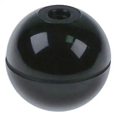 Kulformat handtag Gänga M8 ø 40mm svart -