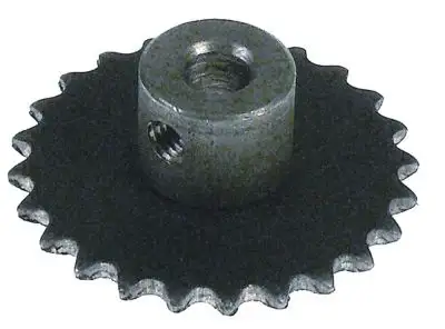 Kedjekugghjul Metall ø 50mm H 18mm Axelstöd ø 19mm