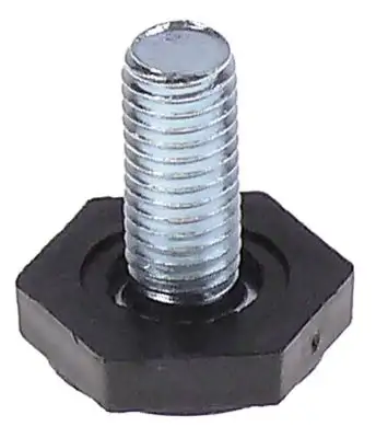 Apparatfot Gänga M10 ø 25mm H 8mm SW 25