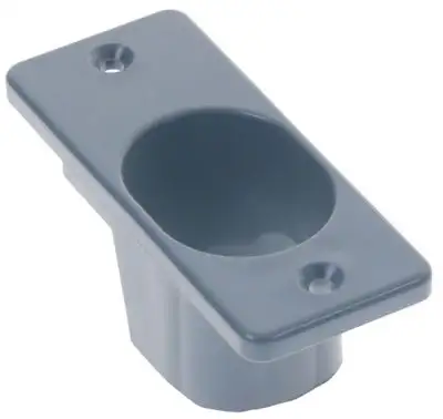 Täcklock Plast grå L 94mm B 40mm BA 75mm D 36mm