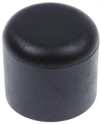 Ändlock ø 25mm svart L 26mm för runda rör