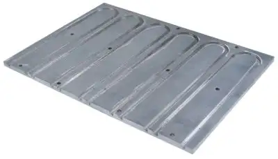 Kåpa Aluminium H 12mm L 510mm B 371mm Hål ø 9mm