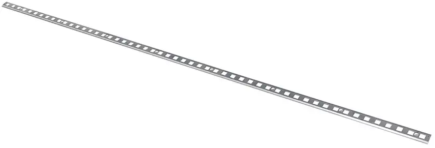 Ställ stång för kylen L 1400 mm W 26 mm H 4,5 mm aluminium