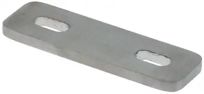 Basplåt L 70mm B 21mm Hål ø 6mm för dörrlås