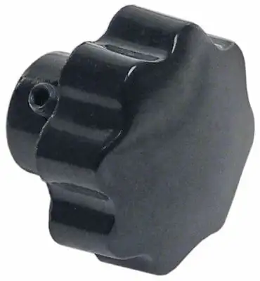 Stjärnhandtag Gänga M8 ø 40mm svart L 32mm
