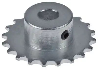 Kugghjul Rostfritt stål ø 38mm Axelstöd ø 8mm
