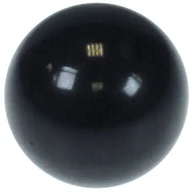Kulformat handtag ø 40mm svart Hål ø konisk 12mm