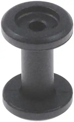 Styrrulle Plast ø 12/26mm svart L 37mm