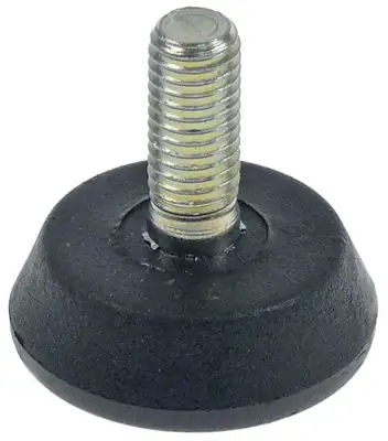 Apparatfot Gänga M10 ø 40mm H 13mm Gänga L 26mm
