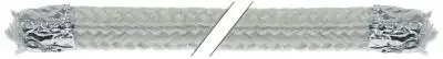 Tätningssnöre kvadratisk Storlek 12x12mm spunnen