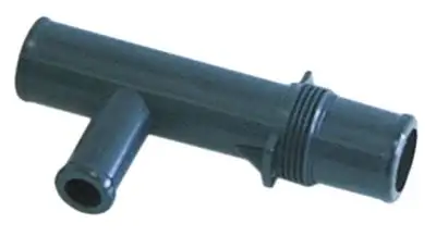Slanganslutning ID ø 15mm YD ø 21mm L 91mm 3-vägs