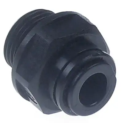Slanganslutning Gänga 3/8" Plast Slang ø 8mm rak