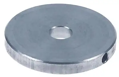 Mixerskiva Aluminium ø 50mm H 65mm Hål ø 10mm