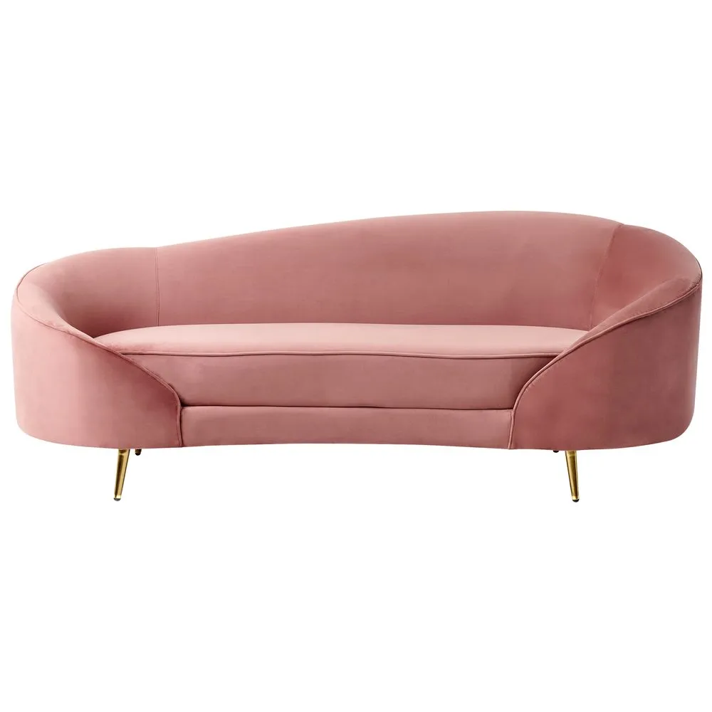 3-sits soffa Savar Rosa, guld