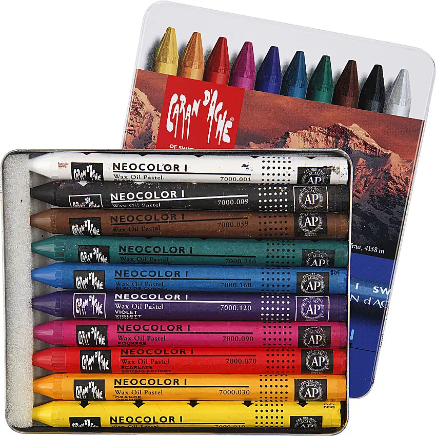 Färgkrita Creativ CompanyNeocolor i Tjocklek 8 mm 10 st/1 FörpMixade färger