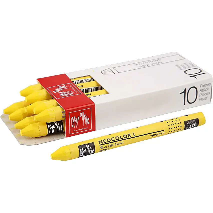 Färgkrita Creativ CompanyNeocolor i Tjocklek 8 mm 10 st/1 FörpYellow (010)