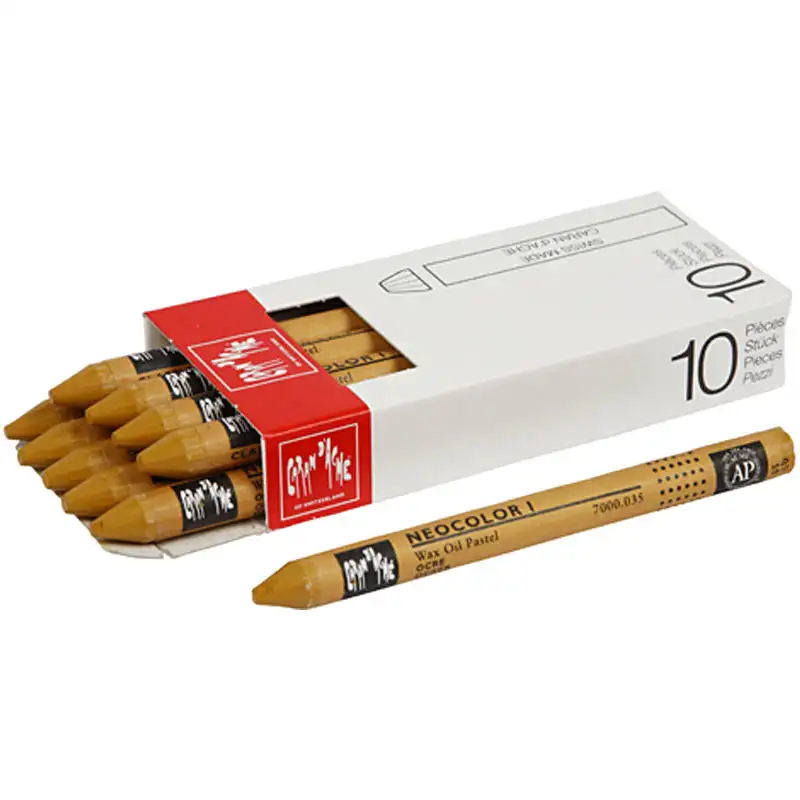 Färgkrita Creativ CompanyNeocolor i Tjocklek 8 mm 10 st/1 FörpOchre (035)