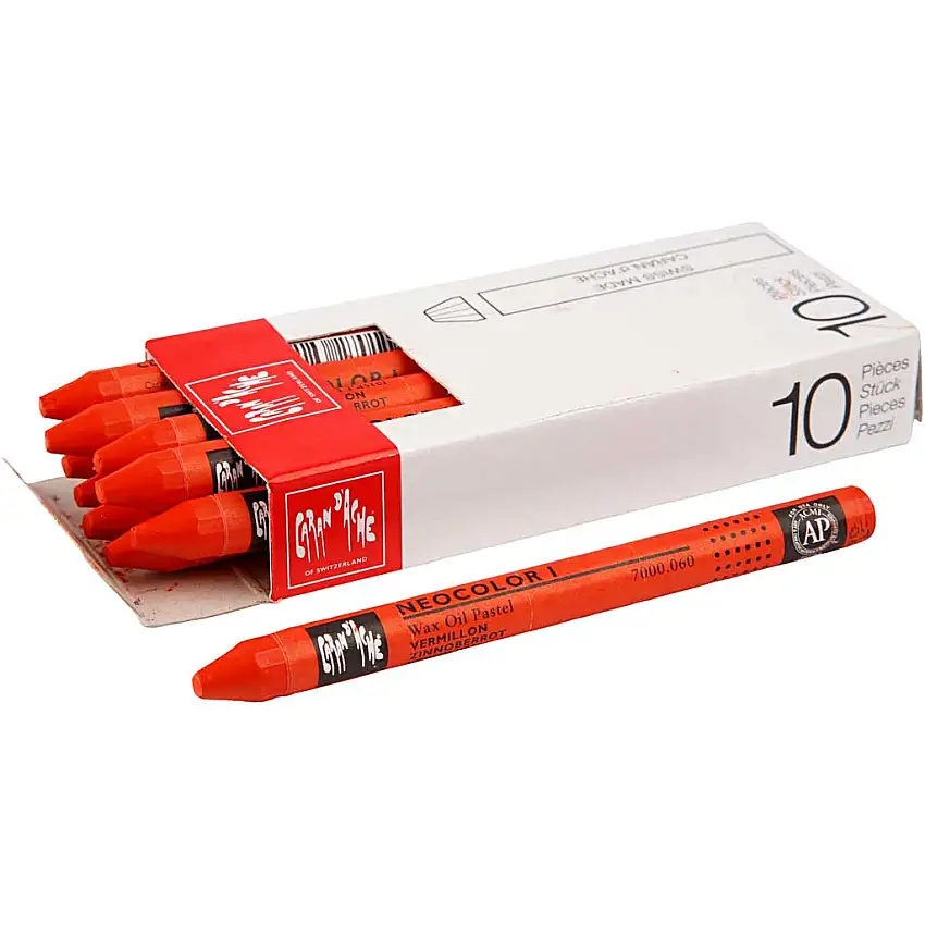 Färgkrita Creativ CompanyNeocolor i Tjocklek 8 mm 10 st/1 FörpVermilion (060)