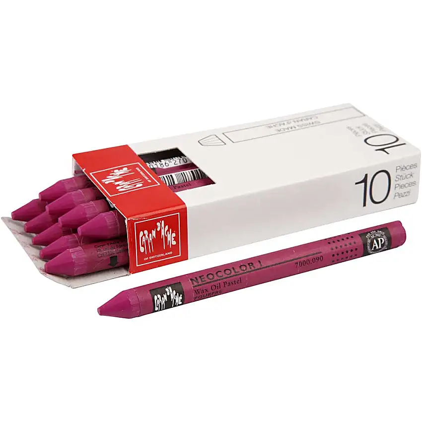 Färgkrita Creativ CompanyNeocolor i Tjocklek 8 mm 10 st/1 FörpCrimson (090)