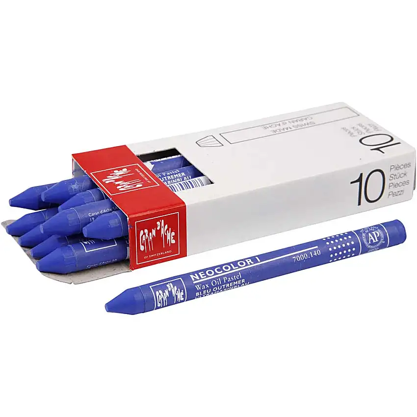 Färgkrita Creativ CompanyNeocolor i Tjocklek 8 mm 10 st/1 FörpUltramarine (140)