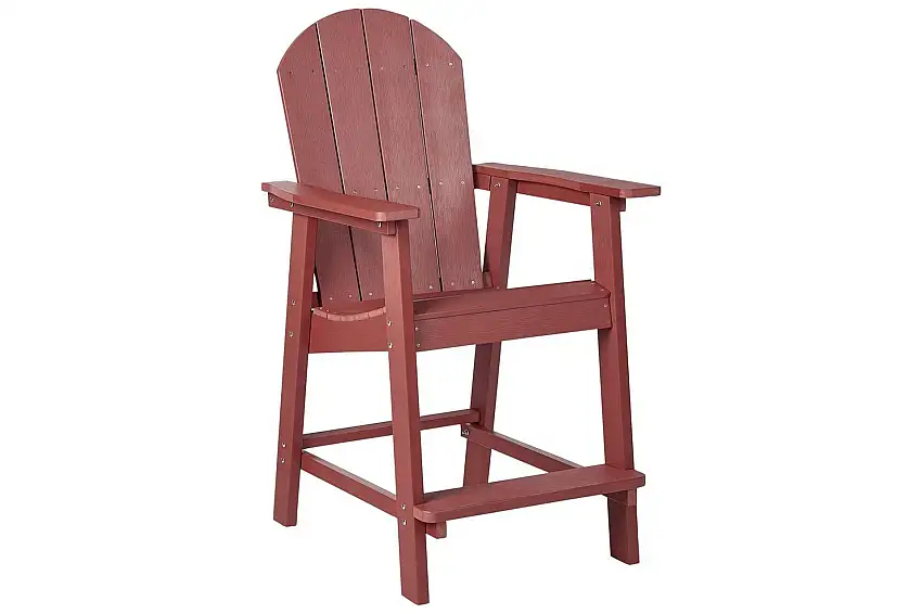 Trädgårdsstol Adirondack Röd, 58x71x124 cm