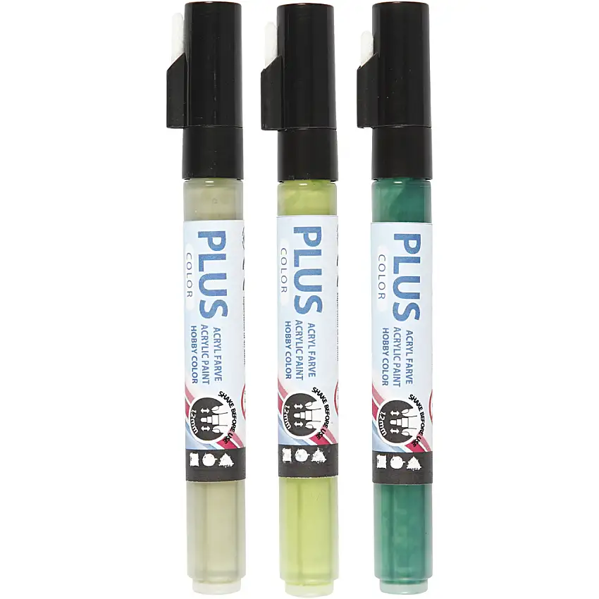 Tusch Creativ CompanyPlus Color 14,5 cm Spets 1-2 mm Mixade Färger 3 St/1 Förp