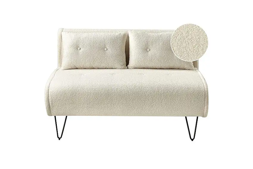 2-sitssoffa Vestfold Off-white, svart Off-white, svart